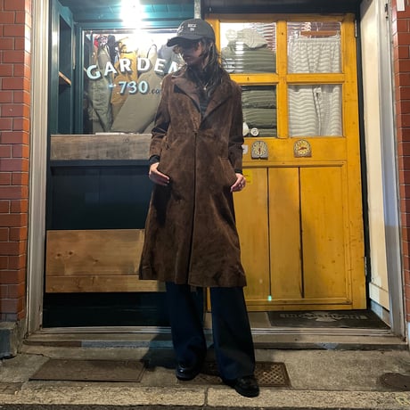 [USED] Real  Leather ブラウンスエード コート