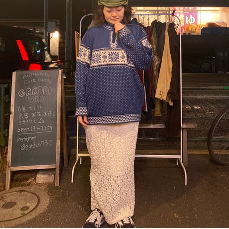 [USED] ハーフZIP ノルディックKNIT❄️