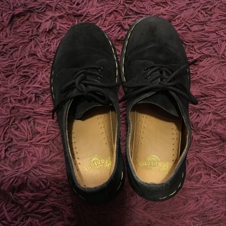 [USED] Dr.Martens BLACK  SUEDE /3HOLE