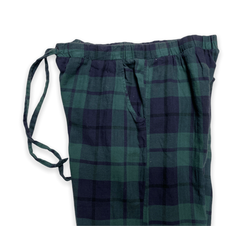 [USED] GREEN チェックネルパジャマPANTS