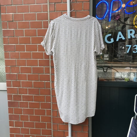 [USED] シャツ風レーヨンワンピース