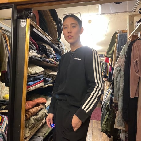 [USED] adidas 3line SWEAT L/S Tee