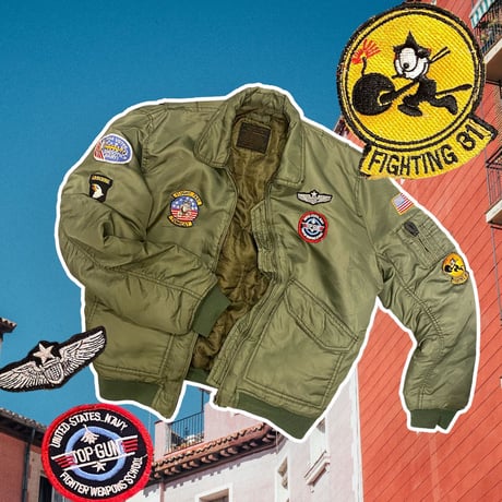 [USED]B-52 flightJKT✈︎Repro Boys XXL