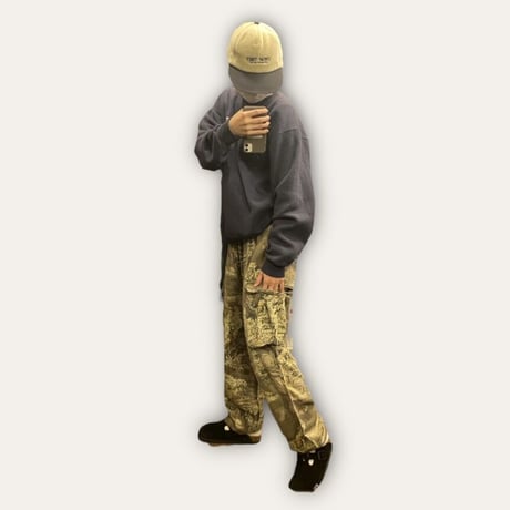 [USED] 100% RAYON♡CAMO PANTS