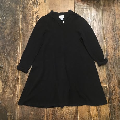 [USED] BLACK パイル地ワンピース