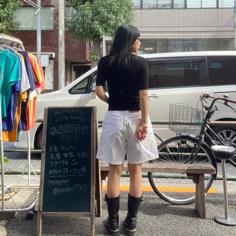 [USED] ITALY 半袖ニットカーディガン
