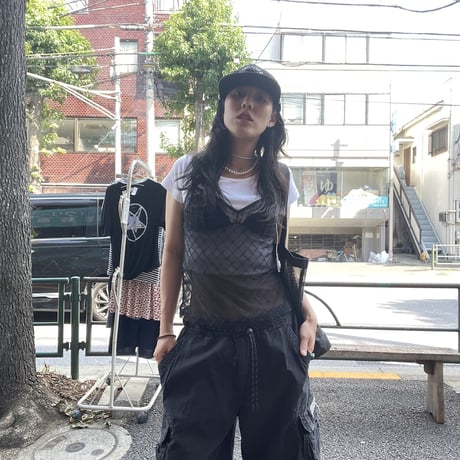 [USED] BLK FEED CARGO SHORTS