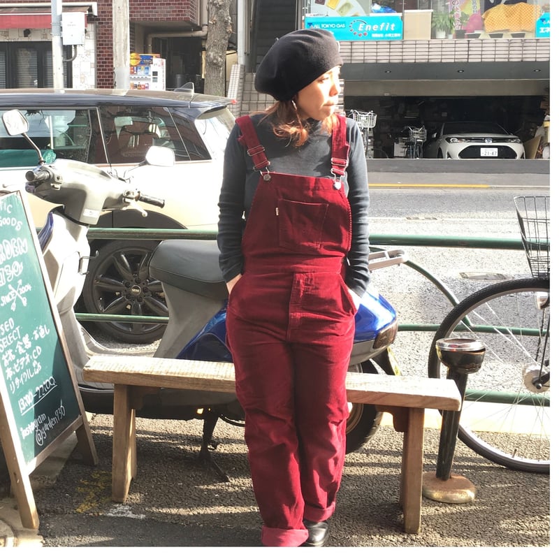 Lee オーバーオール　コーデュロイ　ワインレッド USED] Levis コーデュロイオーバーオール | garden730