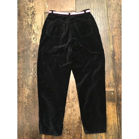 [USED] ベロア PANTS  BLACK