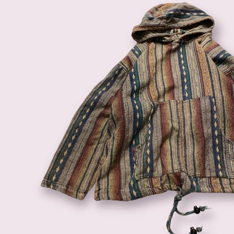 [USED] made in INDIA. COTTON PARKA (DARK COLOR)