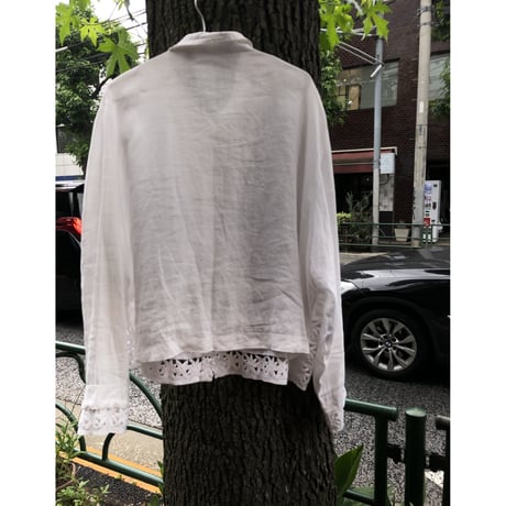 [USED] 白リネンシャツ