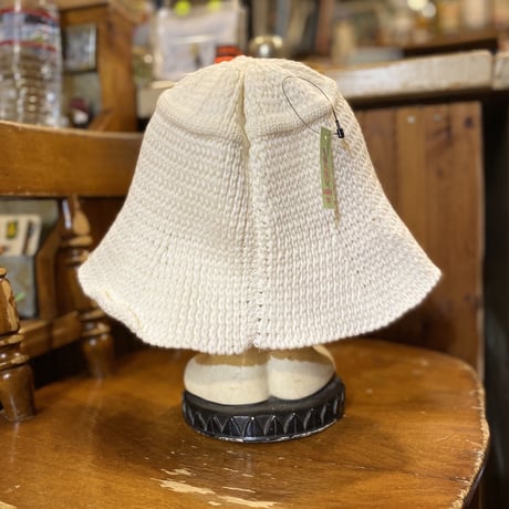 [USED] WHITE KNIT HAT♡