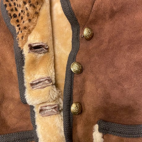 [USED] ヒョウ柄ムートンJKT