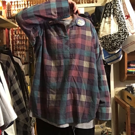 [USED] プルオーバー  ネル  made in USA.