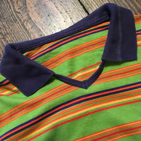 [USED]  衿が可愛いボーダーTee