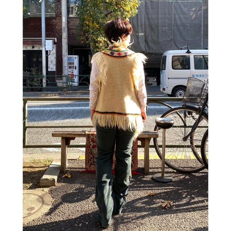 [USED] vintage フリンジ ニットベスト