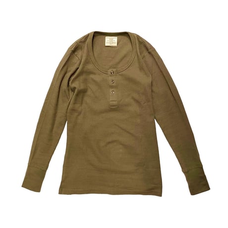 [USED] ワッフルサーマルヘンリーネックTOPS