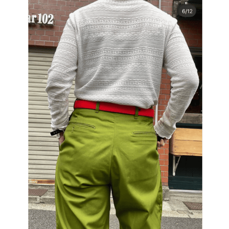 [USED] CANVAS × レザー ベルト W29~32