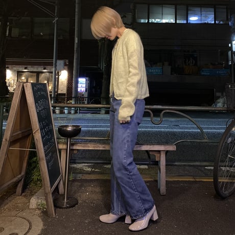 [USED] MINT-GREEN ニットカーディガン💚