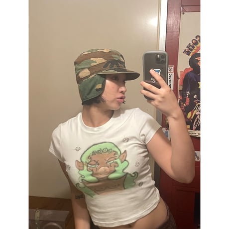 [USED] US CAMO 耳付きCAP