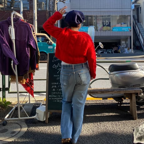 [USED] vintage ITALY ショート丈 ニット
