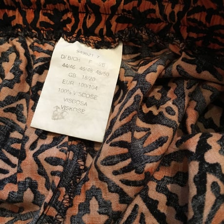 [USED]  ストレンジ柄 レーヨンPANTS