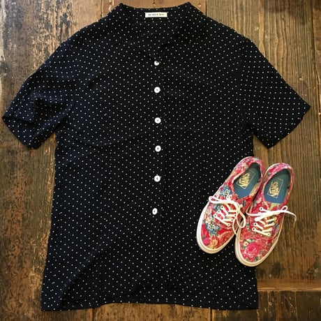 [USED] サラッとしたドット柄シャツ
