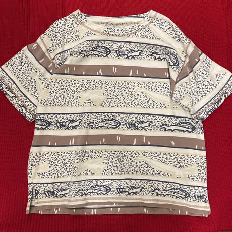 [USED] 地層柄 BORDER tee