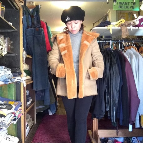 [USED]ぬくぬくかわいい☆フェイクムートンJKT