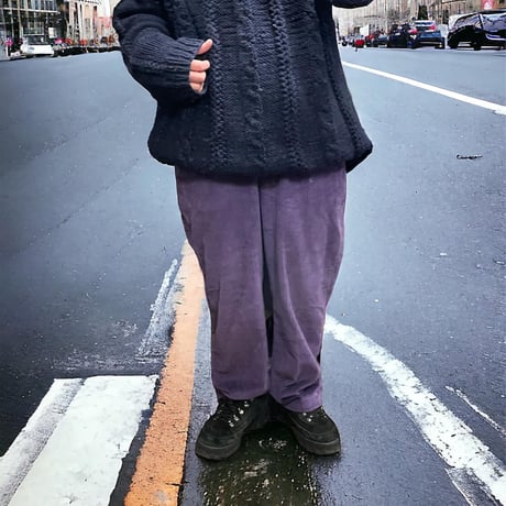 [USED] パープル 太畝コーデュロイPANTS