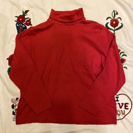[USED] 真っ赤なタートルネックTOPS♡