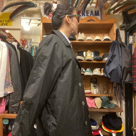 [USED]  "LONDON FOG" トレンチコート BLACK