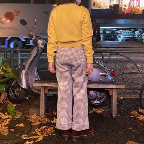 [USED] カスタード色🍮リブニット