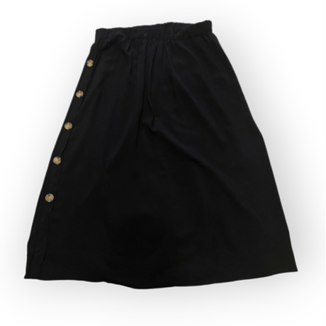 [USED]BLACK レーヨンロングスカート🖤