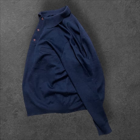 [USED] NAVY カラー の ニットポロ