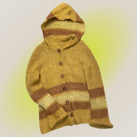 [USED]ニットボーダーカーディガン💛