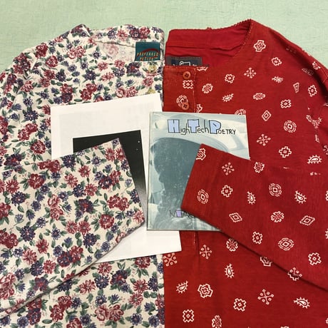 [USED]  花柄ヘンリーネック トップス