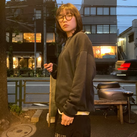 [USED] vintage BLACK ゆるSWEAT