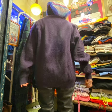 [USED] 渋めなPURPLE🍆リブ ニット
