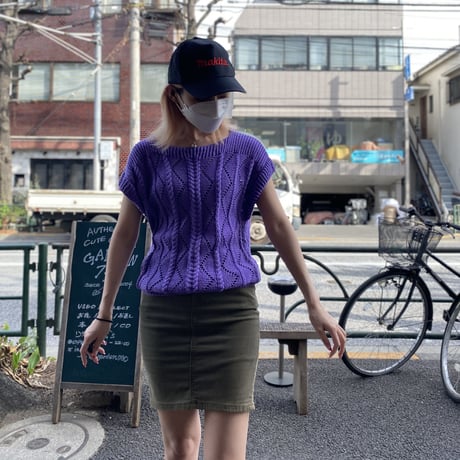 [USED] "American Apparel" KHAKIタイトスカート♡