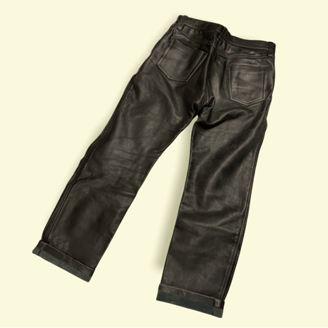 [USED] made in PAKISTAN!! LEATHER PANTS