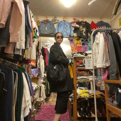 [USED]リブ SLIT BLACK スカート