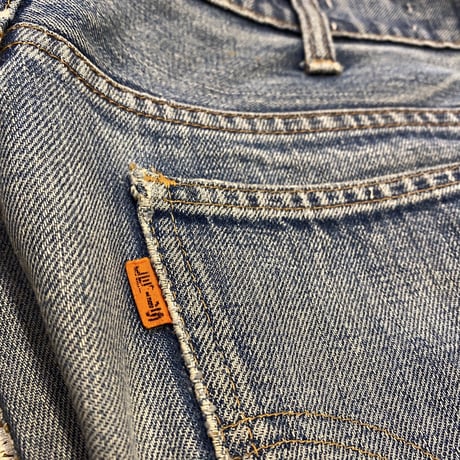 [USED] LEVIS "BIG E"  CUTOFF DENIM / W30 USA