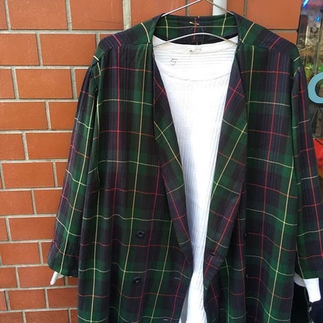 [USED] ショールカラー COTTON コート ダブルボタン♡