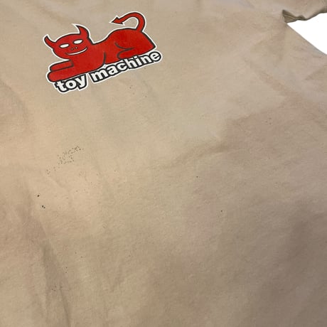 [USED] OLD "TOY MACHINE" S/S Tee（Beige）