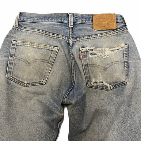 [USED] Levi's 501 赤耳ダメージDENIM
