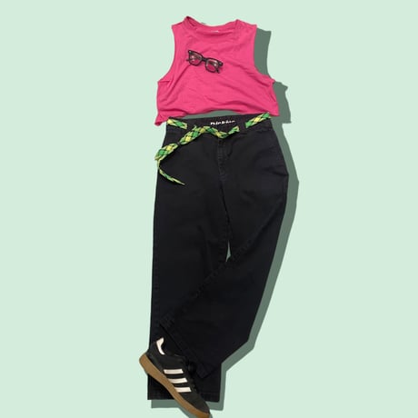 [USED] PINK🩷cut off タンクトップ