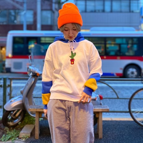 [USED] ニコちゃんサボテンPARKA☺︎🌵