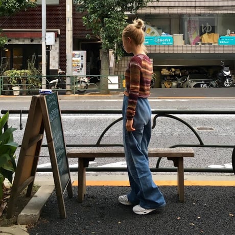 [USED] 秋色Short Knit Tops