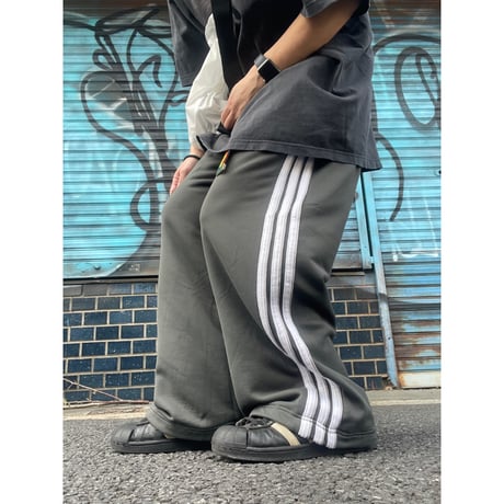 [USED] '08 adidas トラック パンツ GREY 40×25inch